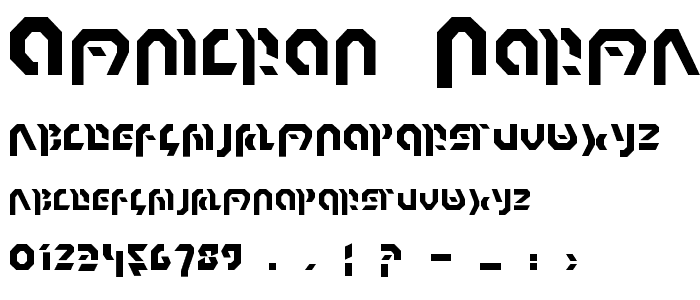Omnicron Normal font